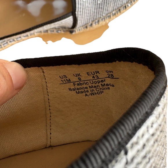 Franco Sarto Women's Size 11 Espadrille Flats Sequin Striped Slip On Shoes - Picture 12 of 13